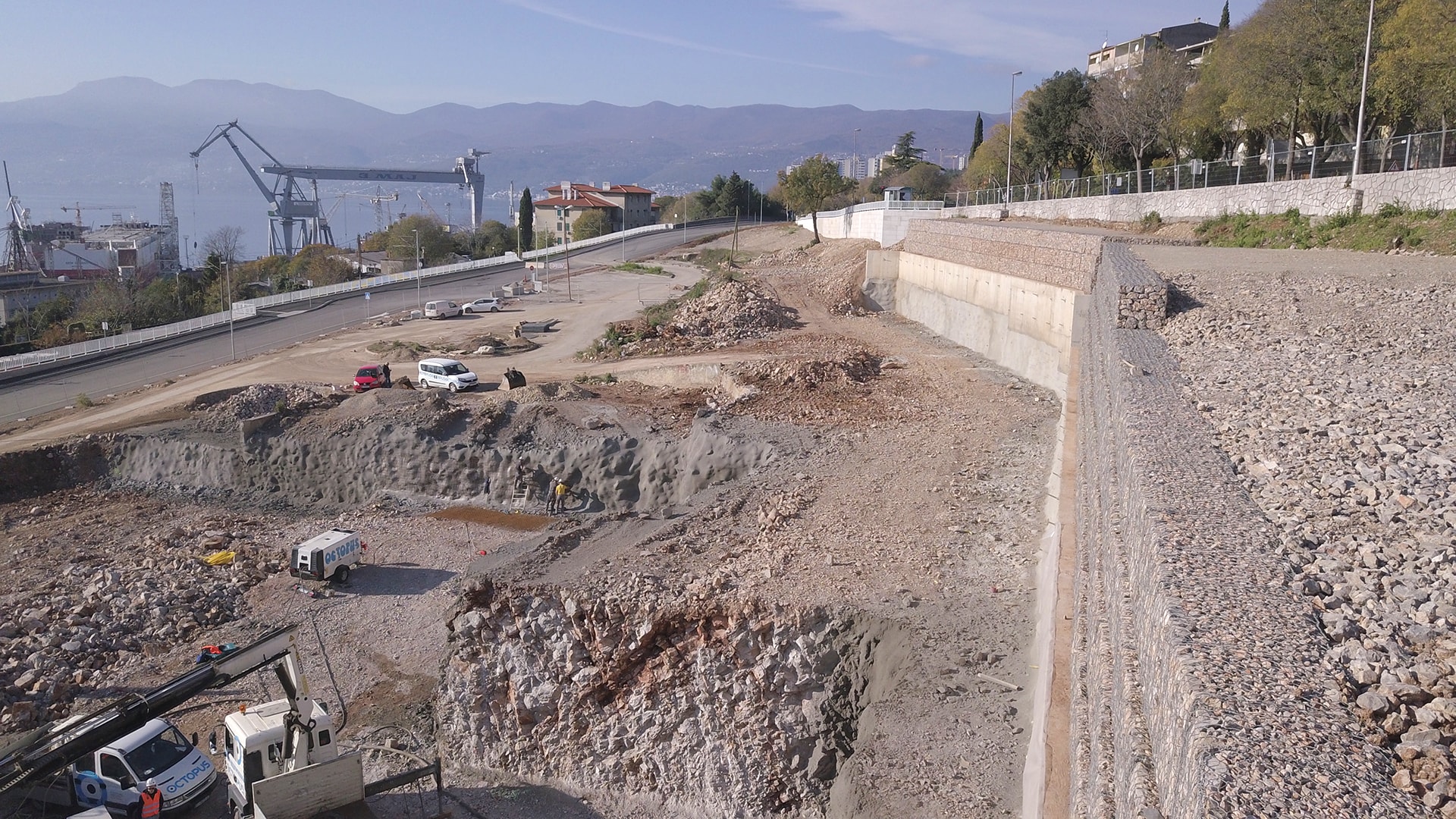 Izvođenje radova na zaštiti građevne jame Interspar - 9 - Octopus, Rijeka